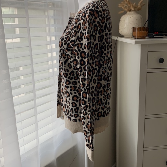 A New Day Animal Print button up cardigan | Small - Picture 4 of 7